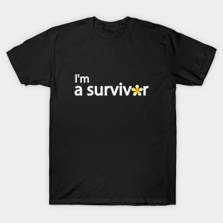 I'm a survivor artistic typography design T-Shirt